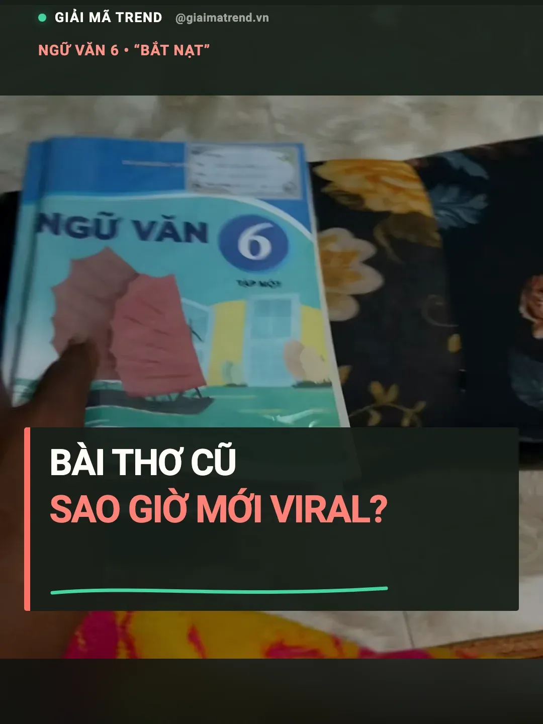 Ảnh bìa: Bài thơ Bắt nạt
