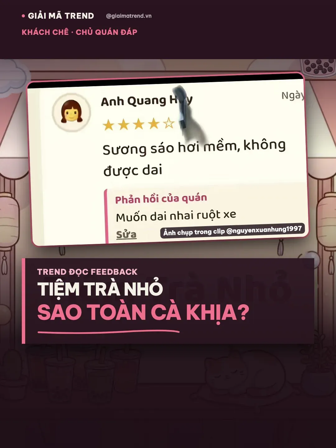 Ảnh bìa: Tiệm Trà Nhỏ